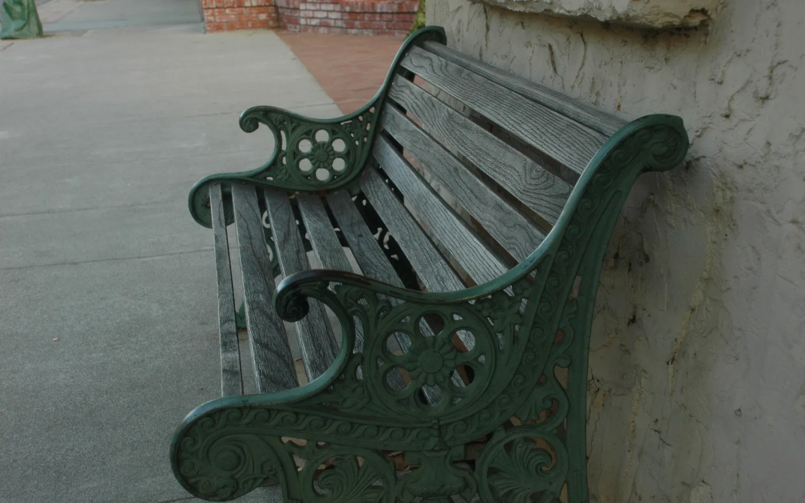An ornate public bench in Danville, California
